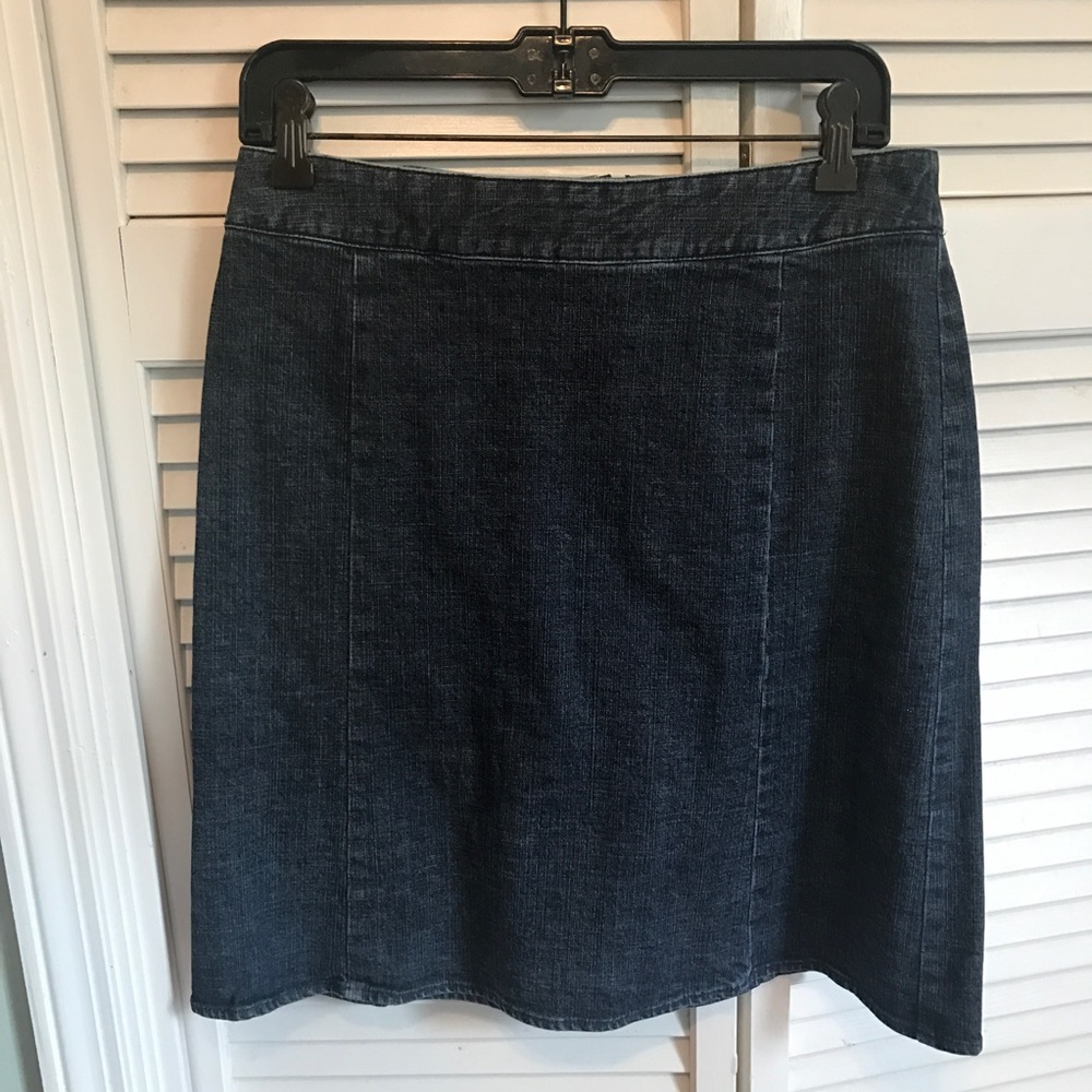 Denim Skirt with Slight A-Line